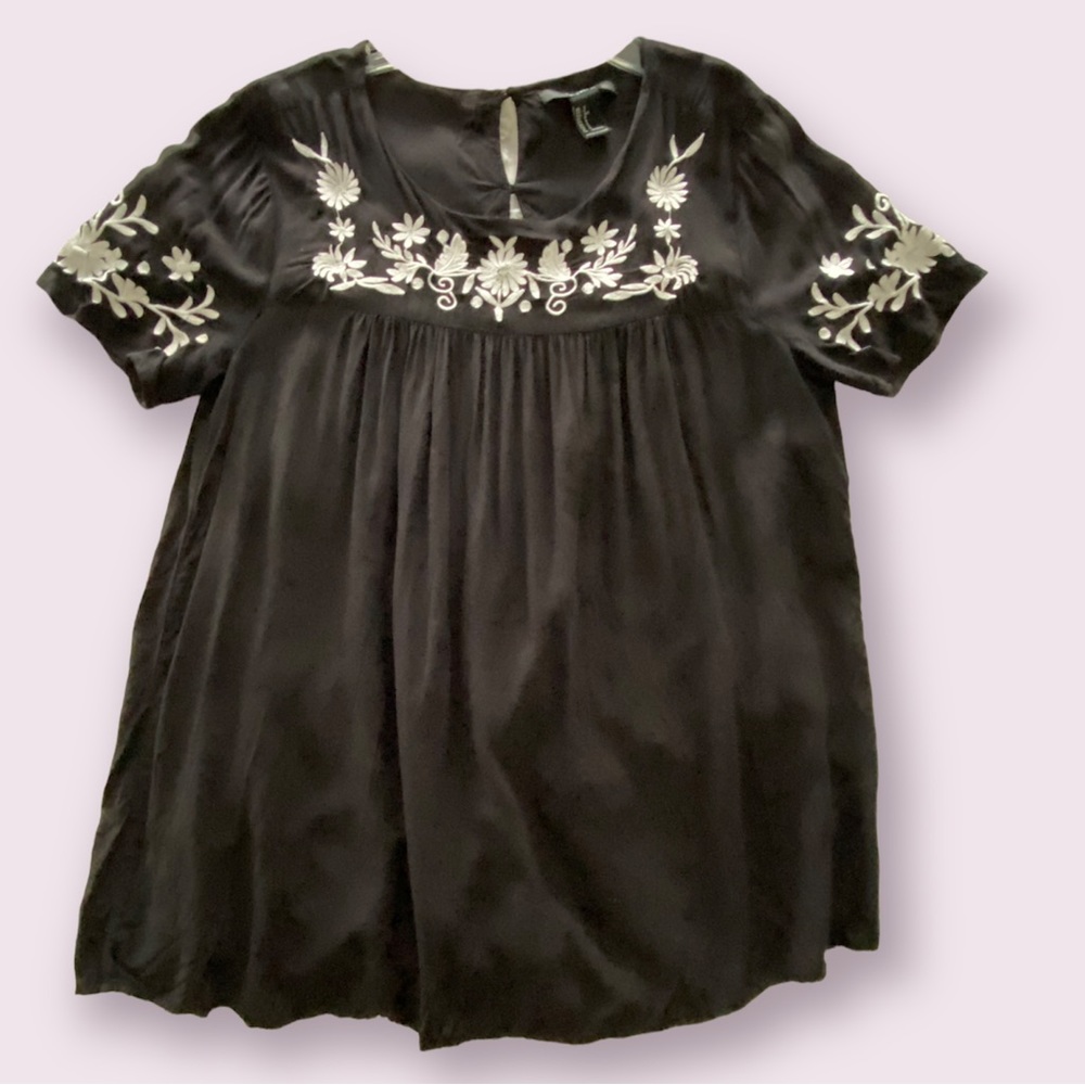 Forever 21 Embroidered Top